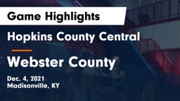 Hopkins County Central  vs Webster County  Game Highlights - Dec. 4, 2021