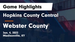 Hopkins County Central  vs Webster County  Game Highlights - Jan. 4, 2022