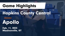 Hopkins County Central  vs Apollo  Game Highlights - Feb. 11, 2023