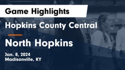 Hopkins County Central  vs North Hopkins  Game Highlights - Jan. 8, 2024