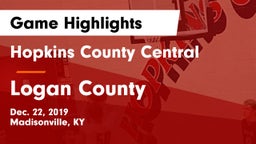 Hopkins County Central  vs Logan County  Game Highlights - Dec. 22, 2019