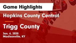 Hopkins County Central  vs Trigg County  Game Highlights - Jan. 6, 2020