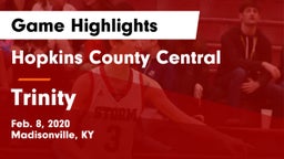 Hopkins County Central  vs Trinity  Game Highlights - Feb. 8, 2020