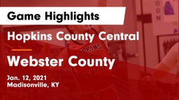 Hopkins County Central  vs Webster County  Game Highlights - Jan. 12, 2021