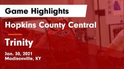 Hopkins County Central  vs Trinity  Game Highlights - Jan. 30, 2021