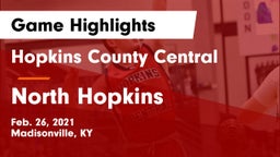 Hopkins County Central  vs North Hopkins  Game Highlights - Feb. 26, 2021