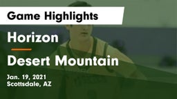 Horizon  vs Desert Mountain  Game Highlights - Jan. 19, 2021