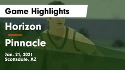Horizon  vs Pinnacle  Game Highlights - Jan. 21, 2021