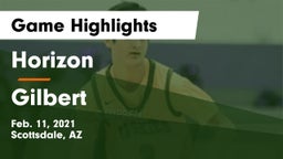 Horizon  vs Gilbert  Game Highlights - Feb. 11, 2021