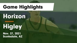 Horizon  vs Higley  Game Highlights - Nov. 27, 2021