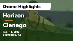 Horizon  vs Cienega  Game Highlights - Feb. 11, 2022