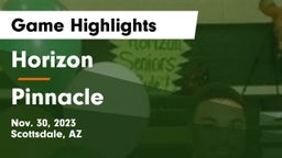 Horizon  vs Pinnacle  Game Highlights - Nov. 30, 2023