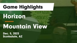 Horizon  vs Mountain View  Game Highlights - Dec. 5, 2023