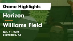 Horizon  vs Williams Field  Game Highlights - Jan. 11, 2024