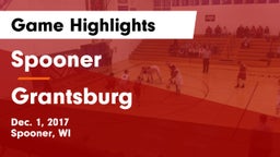 Spooner  vs Grantsburg  Game Highlights - Dec. 1, 2017