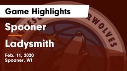 Spooner  vs Ladysmith  Game Highlights - Feb. 11, 2020