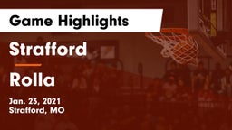 Strafford  vs Rolla  Game Highlights - Jan. 23, 2021