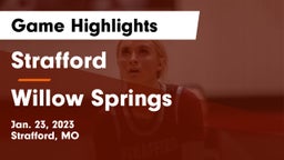 Strafford  vs Willow Springs  Game Highlights - Jan. 23, 2023