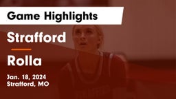 Strafford  vs Rolla  Game Highlights - Jan. 18, 2024