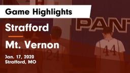 Strafford  vs Mt. Vernon  Game Highlights - Jan. 17, 2020