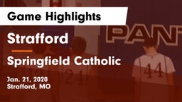 Strafford  vs Springfield Catholic  Game Highlights - Jan. 21, 2020