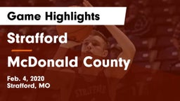 Strafford  vs McDonald County  Game Highlights - Feb. 4, 2020
