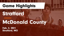 Strafford  vs McDonald County  Game Highlights - Feb. 2, 2021