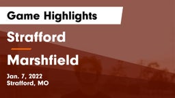 Strafford  vs Marshfield  Game Highlights - Jan. 7, 2022