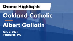 Oakland Catholic  vs Albert Gallatin Game Highlights - Jan. 2, 2024