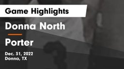 Donna North  vs Porter  Game Highlights - Dec. 31, 2022