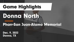 Donna North  vs Pharr-San Juan-Alamo Memorial  Game Highlights - Dec. 9, 2022