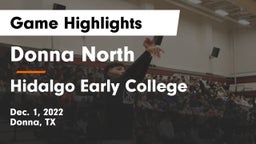 Donna North  vs Hidalgo Early College  Game Highlights - Dec. 1, 2022