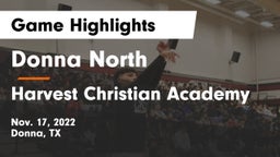 Donna North  vs Harvest Christian Academy Game Highlights - Nov. 17, 2022
