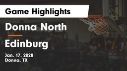 Donna North  vs Edinburg  Game Highlights - Jan. 17, 2020