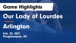 Our Lady of Lourdes  vs Arlington  Game Highlights - Feb. 25, 2021