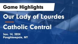 Our Lady of Lourdes  vs Catholic Central  Game Highlights - Jan. 14, 2024