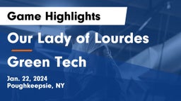 Our Lady of Lourdes  vs Green Tech  Game Highlights - Jan. 22, 2024