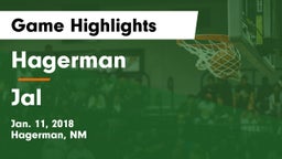 Hagerman  vs Jal  Game Highlights - Jan. 11, 2018