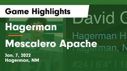 Hagerman  vs Mescalero Apache  Game Highlights - Jan. 7, 2022