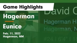 Hagerman  vs Eunice  Game Highlights - Feb. 11, 2022