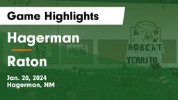 Hagerman  vs Raton Game Highlights - Jan. 20, 2024