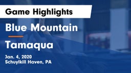 Blue Mountain  vs Tamaqua  Game Highlights - Jan. 4, 2020