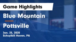 Blue Mountain  vs Pottsville  Game Highlights - Jan. 25, 2020