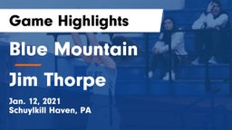 Blue Mountain  vs Jim Thorpe  Game Highlights - Jan. 12, 2021