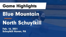 Blue Mountain  vs North Schuylkill  Game Highlights - Feb. 16, 2021