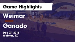 Weimar  vs Ganado Game Highlights - Dec 03, 2016