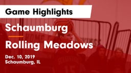 Schaumburg  vs Rolling Meadows  Game Highlights - Dec. 10, 2019