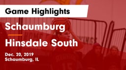 Schaumburg  vs Hinsdale South  Game Highlights - Dec. 20, 2019
