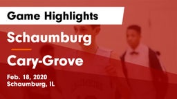 Schaumburg  vs Cary-Grove  Game Highlights - Feb. 18, 2020
