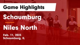 Schaumburg  vs Niles North  Game Highlights - Feb. 11, 2023